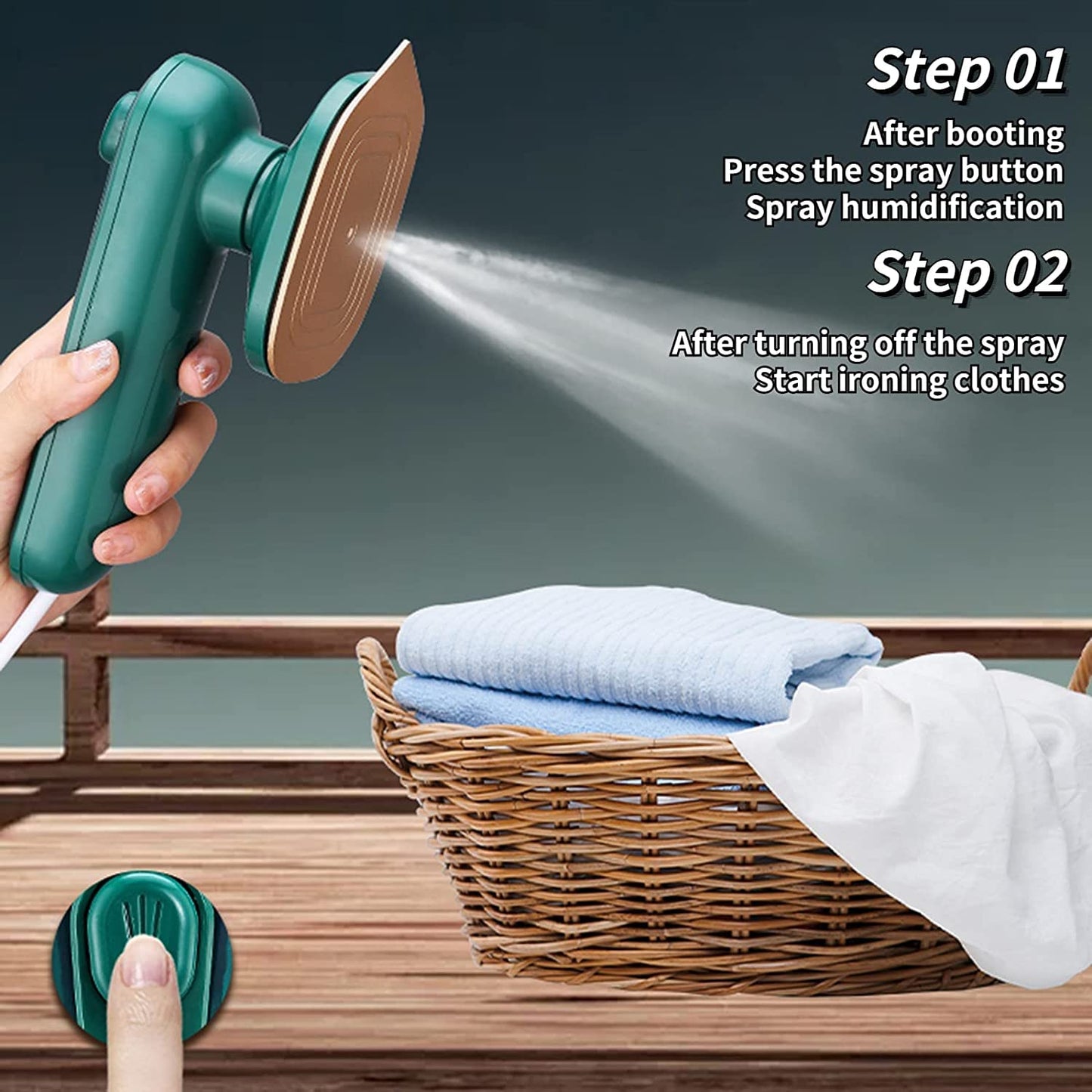 Mini Adjustable Steam Iron